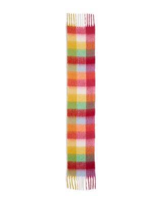 Color Block Plaid Scarf 