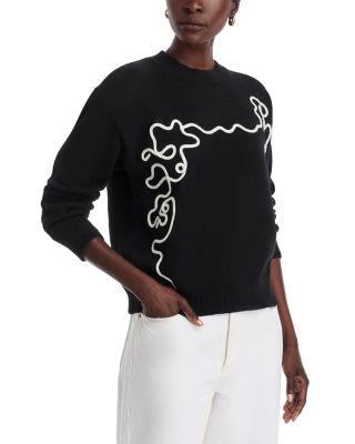 Gracia - Flower Embroidered Sweater