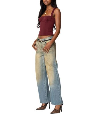 Marcella Wide Strap Mesh Corset