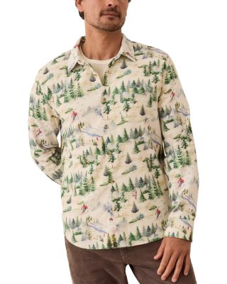 Marine Layer - California Printed Button Front Flannel Shirt