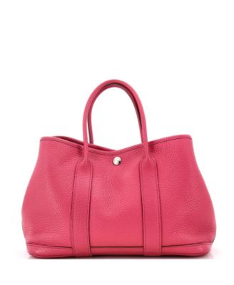 Pre-Owned Hermes 30 Garden Party Tote Leather