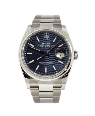 Pre-Owned Rolex - Oyster Perpetual Datejust Fluted Motif Automatic Watch in Stainless Steel 36mm