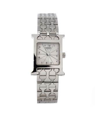 Pre-Owned Hermes - Heure H Quartz Watch in Stainless Steel 17mm