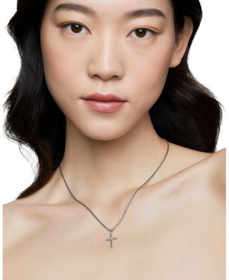 Cable Classics Cross Necklace with Diamond