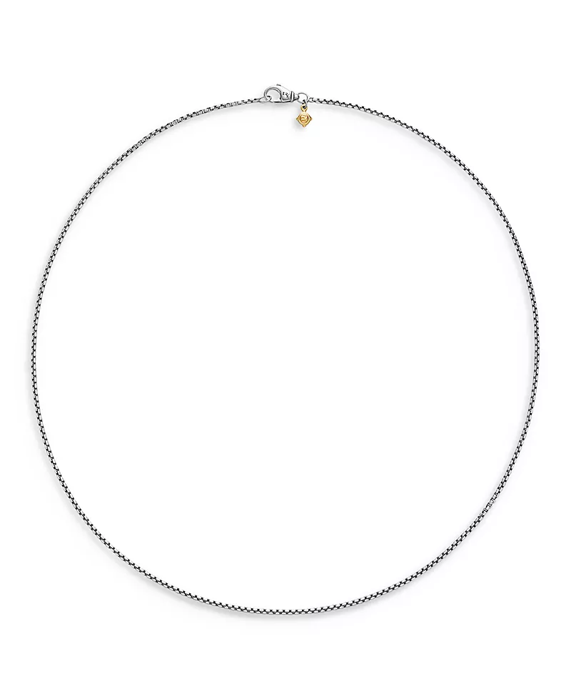 David Yurman Baby Box Chain with Gold, 18