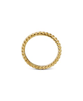 18K Yellow Gold DY Unity Cable Band Ring