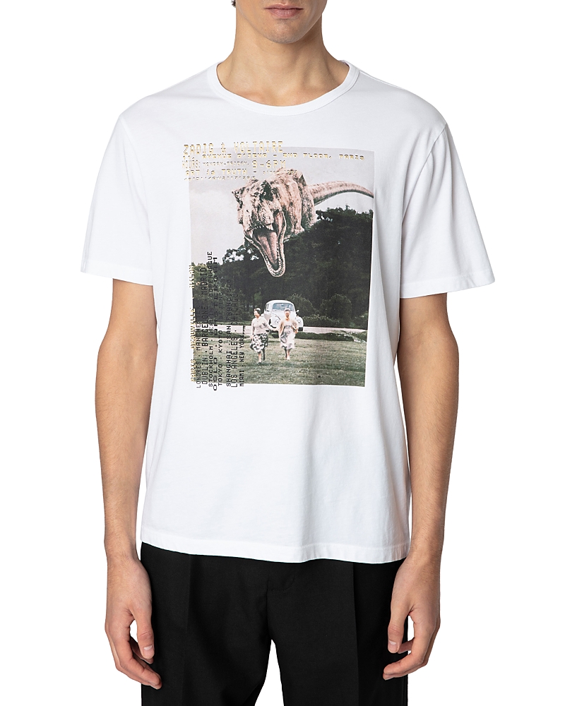 Zadig & Voltaire Ted Photoprint T-shirt In Blanc
