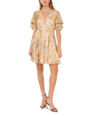 Bubble Sleeve Mini Dress