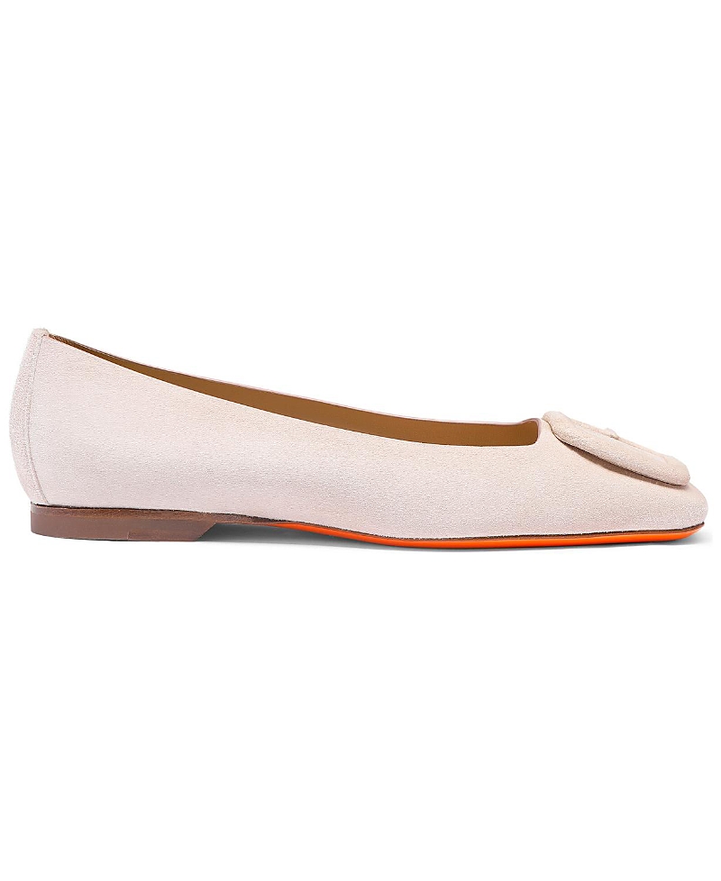 Santoni Women's Maya Suede Ballet Flat