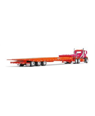  DCP 1/64 Orange & Fuchsia Mack Pinnacle w/ Talbert Traveling-Axle Trailer 14 - Ages 5-7