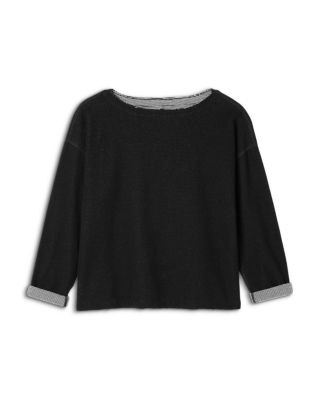 Eileen Fisher - Reversible Boat Neck Top