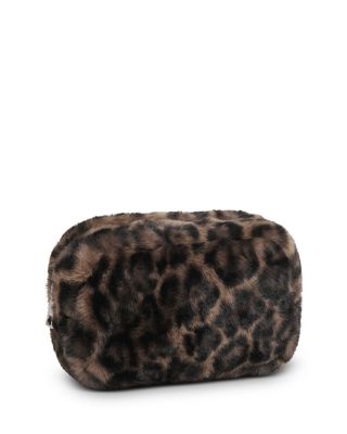 Noor Leopard Faux Fur Pochette