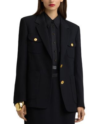 St. John - Lightweight Stretch Drapey Twill Jacket
