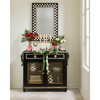 Courtly Criss-Cross Small Cabinet