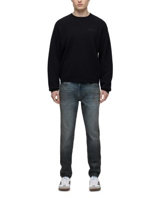 Zack Skinny Fit Jeans in Coated Charcoal Gray