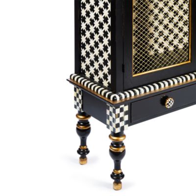 Courtly Criss-Cross Cabinet