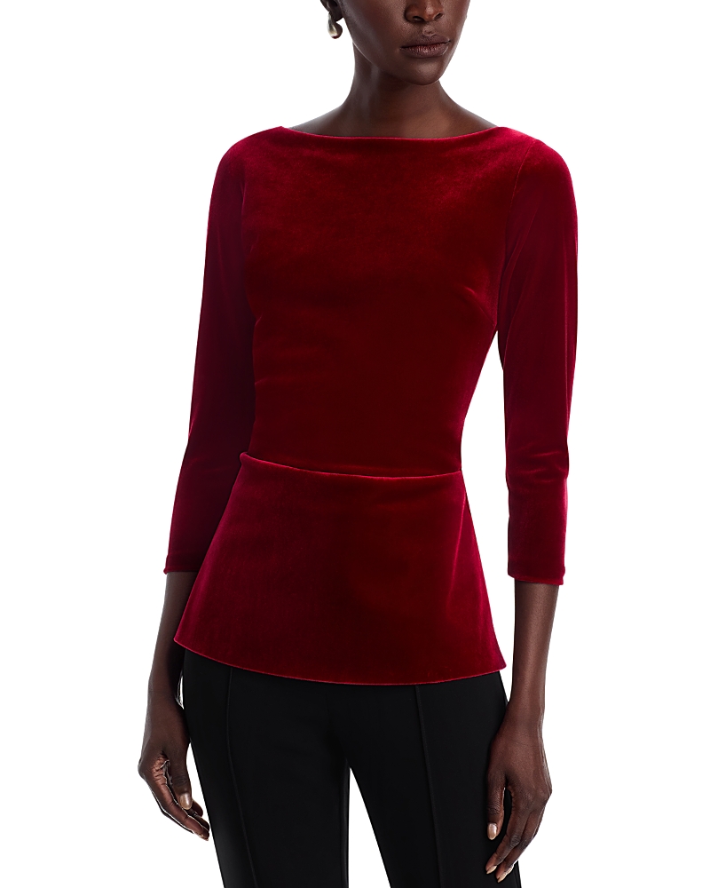 Chiara Boni La Petite Robe Pieranna Velvet Top