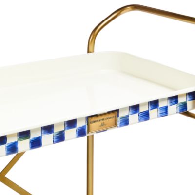 Royal Check Two Tier Kitchen Cart