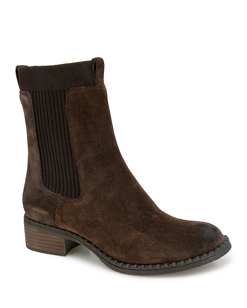 Gentle Souls By Kenneth Cole Best Womens Leather Ankle Chelsea Boots In Chocolate