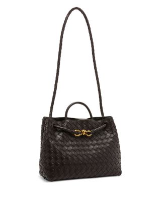 Medium Andiamo Intrecciato Leather Shoulder Bag