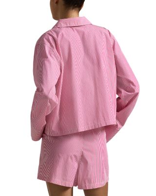 Cropped Shirt & Boxer Sleep Set