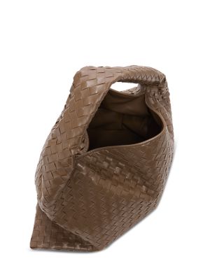 Large Hop Intrecciato Leather Shoulder Bag