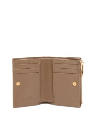 Small Intrecciato Leather Bifold Wallet
