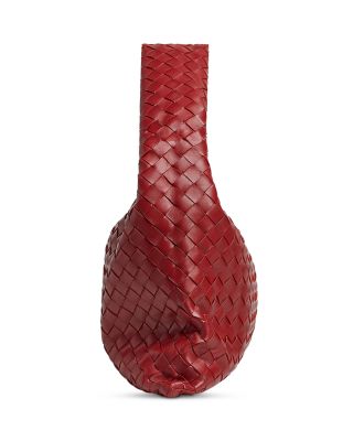 Small Hop Intrecciato Leather Shoulder Bag