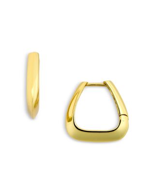 Argento Vivo Triangle 18K Gold Plated Sterling Silver Earrings