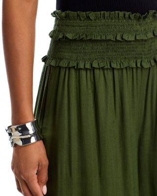 Smocked Waist Pants - Exclusive