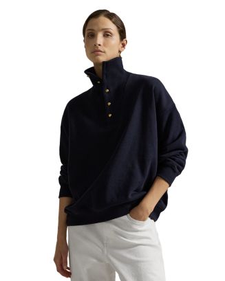 その他 Ralph Lauren FW25 CREW NECK FLEECE (211943006 004) Ralph Lauren Lauren Ralph Lauren Buttoned Placket Fleece