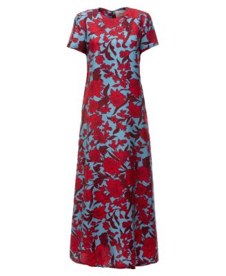 Swing Dress in Lilium Turchese Red