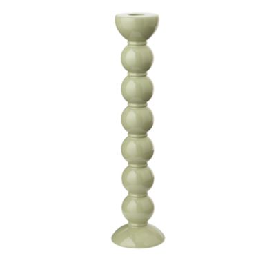 White Bobbin Candlestick Holder 