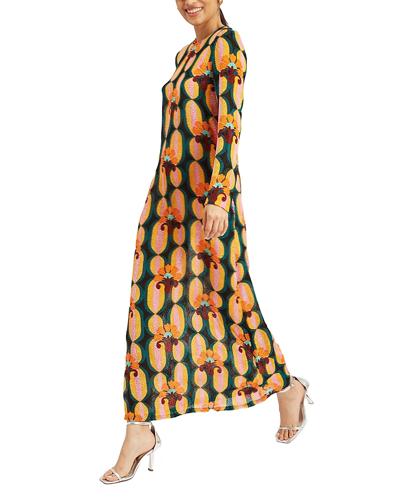 La DoubleJ Long Sleeve Swing Dress in Arcturus Blue Petrol
