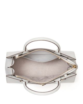 Deco Pebbled Leather Medium Satchel 