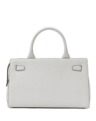 Deco Pebbled Leather Medium Satchel 