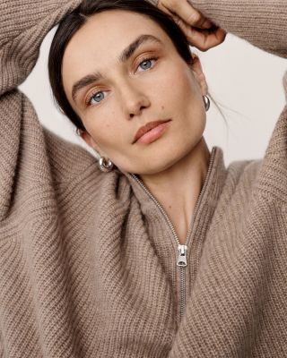 Cashmere Half Zip Sweater