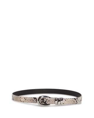 Madewell - Women's Triple Keeper Snake Embossed Leather Belt