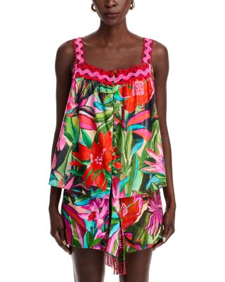 FARM Rio - Jardin de Reve Wavy Trim Top