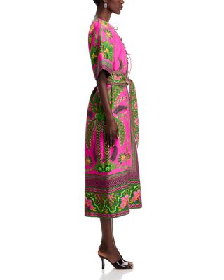 Ana Tie Front Midi Dress