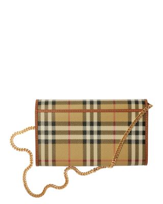 Check Chain Strap Wallet