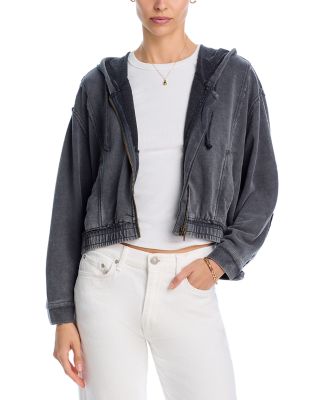 Vintage Havana - French Terry Zip Front Hoodie
