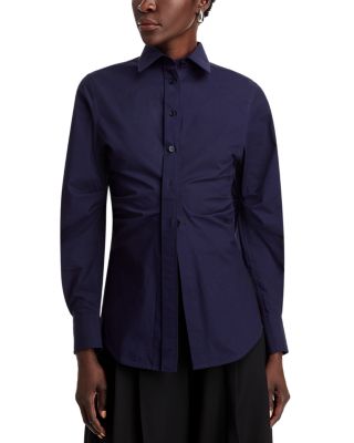 Victoria Beckham - Pleated Sleeve Button Down Shirt