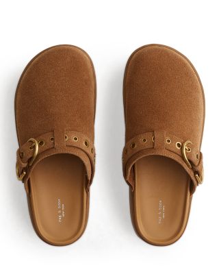 Women's Geo Buckle Platform Clogs