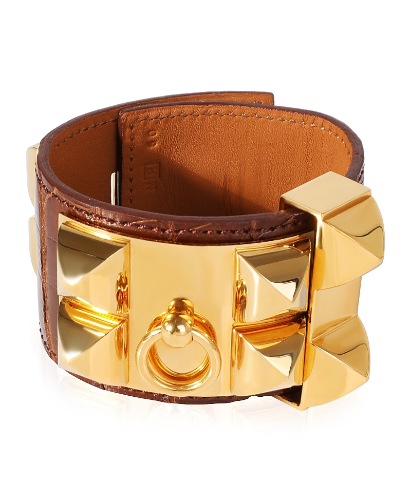 PRE-OWNED HERMES PRE-OWNED HERMES COLLIER DE CHIEN BASE METAL BRACELET