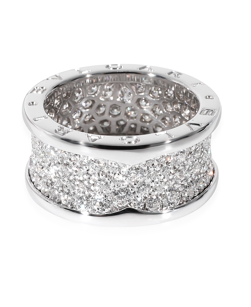 Pre-owned Pre-owned Bvlgari Bvlgari B. Zero1 18k White Gold Ring