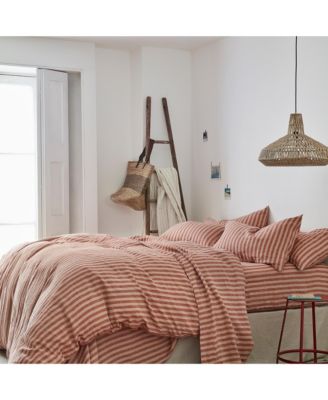Pembroke Stripe Linen Blend Duvet Cover, Twin
