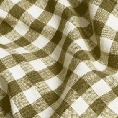 Gingham Linen Blend Duvet Cover, Queen