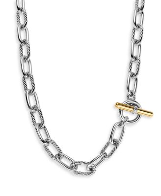 DY Madison Toggle Chain Necklace with 18K Yellow Gold, 20" 