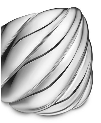 Sterling Silver Sculpted Cable Ring